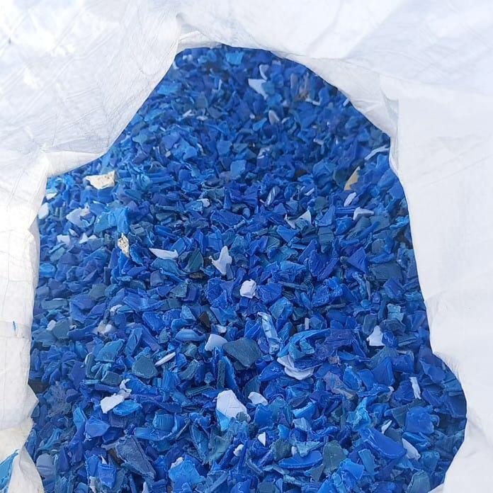 Blue drum regrind — cold-washed